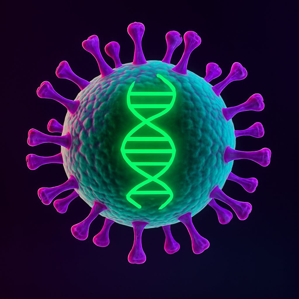 تصویر ویروس تب دنگی سه بعدی