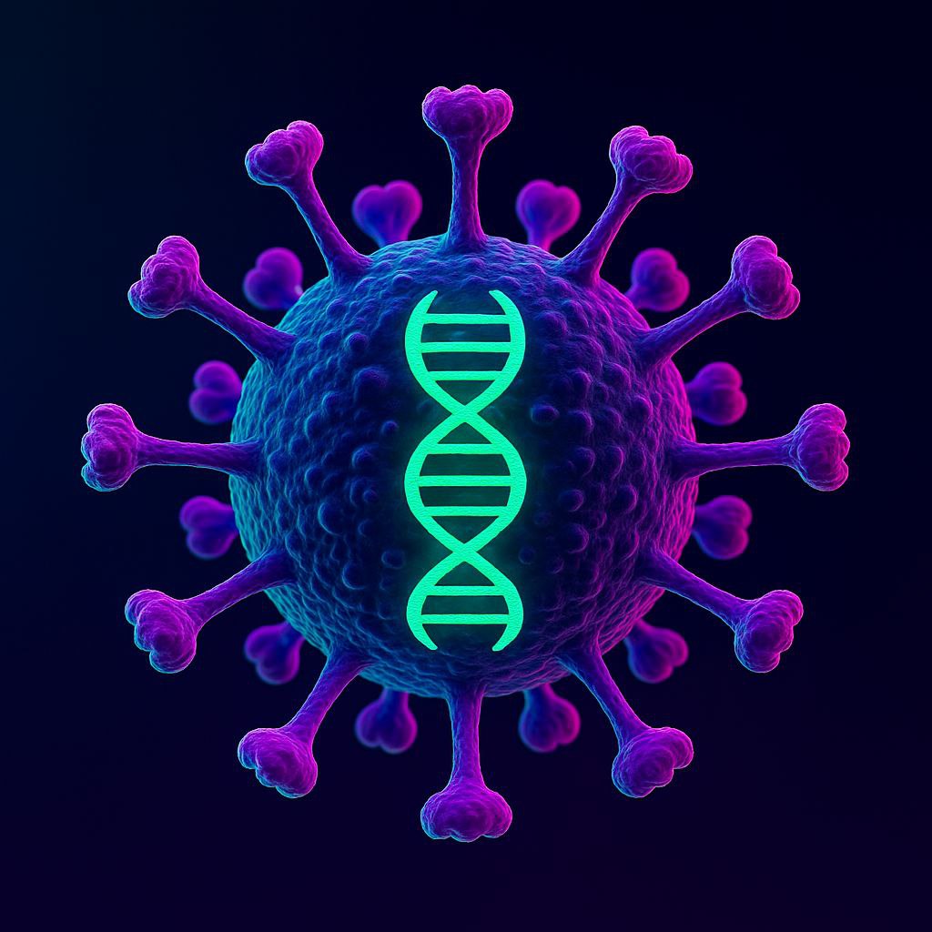 تصویر ویروس سه بعدی تب دنگی